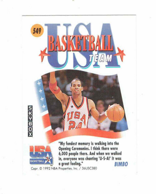 Vernell Coles Seoul '88 USA Team #549 Skybox 1992 #Basketball Card