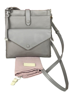 Radley Handtasche Umhängetasche klein bis mittel Wilton Way Ash Grey Leder