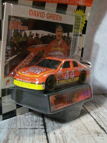 Racing Champions Stock Car, Espositore, Carta da Collezione, David Green #44, 1:64 Nuovo con scatola - Foto 5 di 6