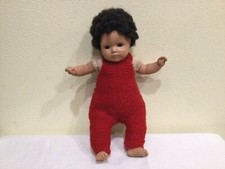 VTG. PAULINE BJONNES JACOBSON AFRICAN AMERICAN DOLL, 10 IN. VINYL, CLOTH, 91984