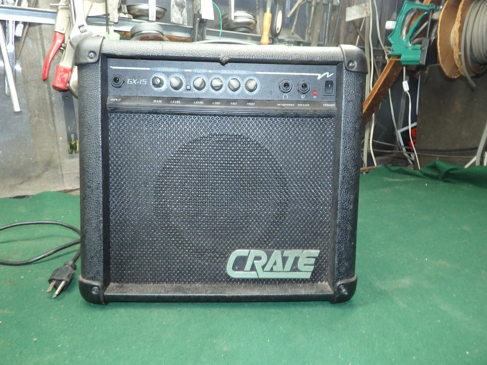 Crate GX-15 30 Watt Amplifier Distortion Guitar Used Black - Image 2 of 4