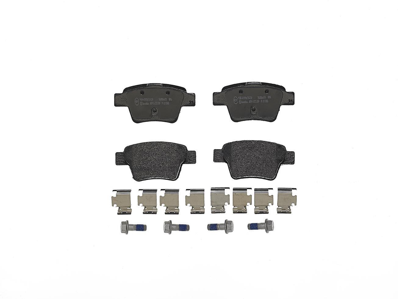 Bremsbelagsatz, Scheibenbremse P 61 080 BREMBO für PEUGEOT CITROËN - Bild 4
