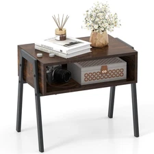 Costway Stackable End Table Night Stand Bedside Table Shelf Accent Table