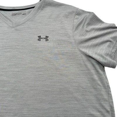 UNDER ARMOUR Mens XXL Loose Gray Tech T-shirt Tee Heat Gear Lightweight Sport
