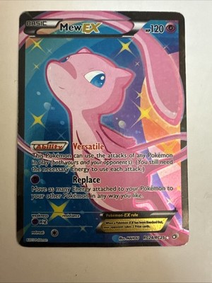 Mew EX RC24/RC25 Legendary Treasures Ultra Rare Full Art Holo Pokémon Card MP/HP