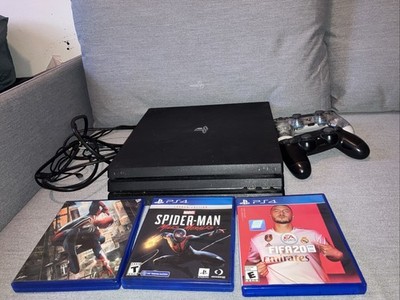 Sony PlayStation 4 Pro PS4 Plus 3 Games And  2 Controllers