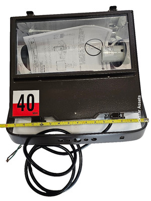 New Cooper Lighting 400W HID Outdoor Commercial Flood Light Fixture, IP67, 120V