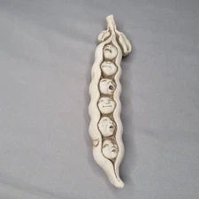 Vintage Carruth Studio Sweet Pea Sextuplets Faces In Pod Sculpture Garden Decor