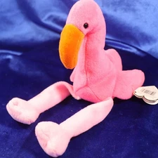 Ty Beanie: Pinky DOB 2-13-95 P.V.C. Pellets 4th Generation (x143)