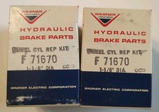Set Of 2 Nors Wagner Wheel Cylinder Repair Kit 1-18 Dia Bore 71670 For 1 Axle