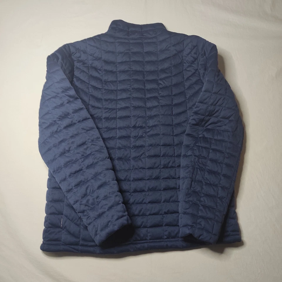 Chaqueta acolchada Ben Sherman L azul marino usada en excelente estado sintética cremallera completa Foto 4 de 4