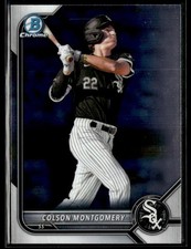 2022 Bowman Draft #BDC-54 Colson Montgomery Chrome Baseball Card 1503G