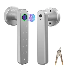 Smart Fingerprint Door Lock, Keyless Entry Knob Set With Keypad Code and Hand...