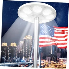 Flag Pole Light, 136 LEDs Flag Pole Light Solar Powered, 10000h Lifespan 136led