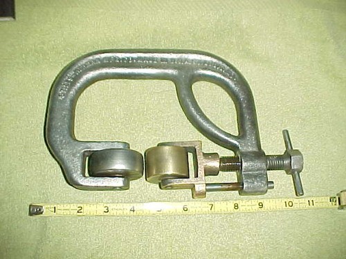 Auto Body Stiles Herman English Wheel Hand Held Metal Roller 1920's Shop Tool
