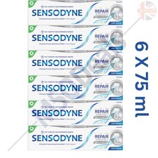 Sensodyne Repair & Protect WHITENING DEEP REPAIR toothpaste. 6 X 75 ml