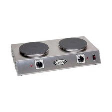Cadco CDR-2C 21-1/4" Electric Countertop Hotplate, (2) Solid Burners, Horizon...