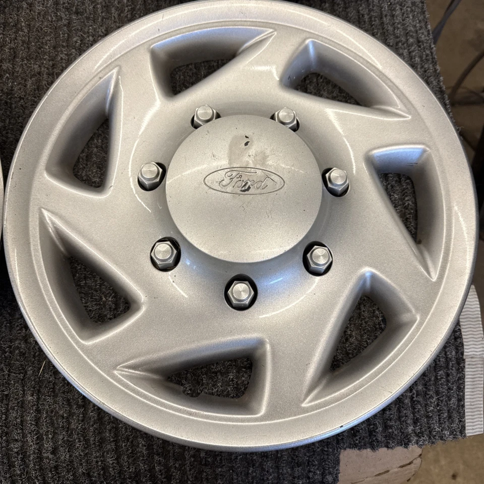 1998-2016 Ford E-250 E-350 Van OEM 16 Inch Hubcaps Set Of 4    - Image 3 of 4