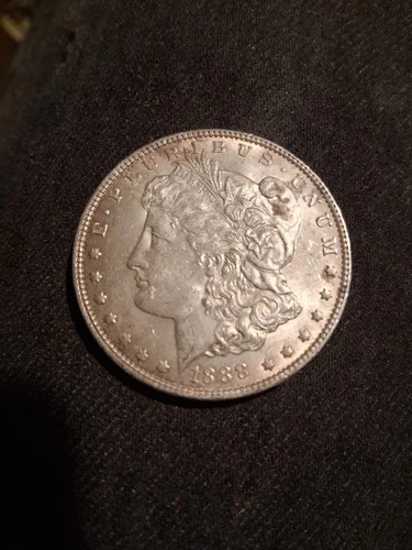 1888 Morgan Silver Dollar $1 Coin US 0.9 Fineness  Collector Coin