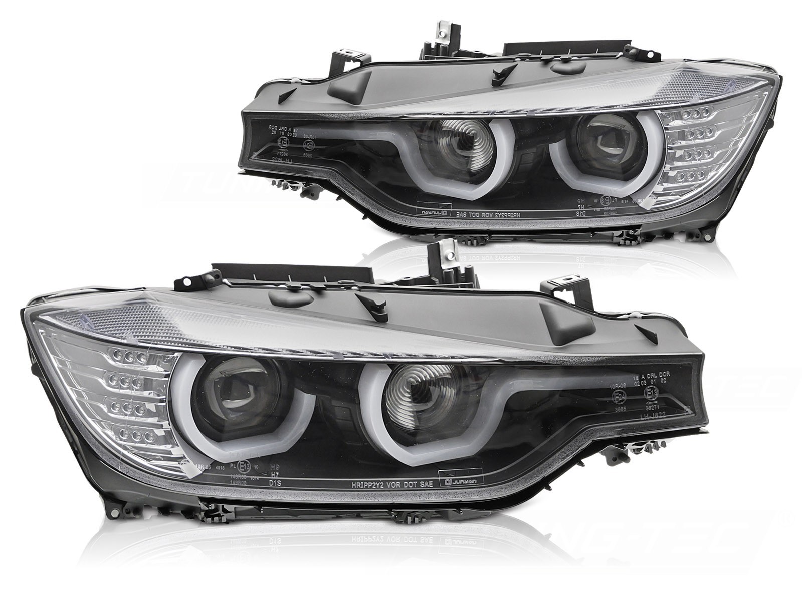 Phares Xénon BMW F30 F31 Type U noir pour remplacer des optiques ternies et retrouver un bel éclairage