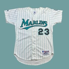 Vintage Charles Johnson 90s Florida Marlins Russell Jersey MLB Sz 44 USA Made