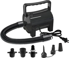 Versatile Portable Electric Pump with 5 Nozzles for Quick Inflation & Deflation