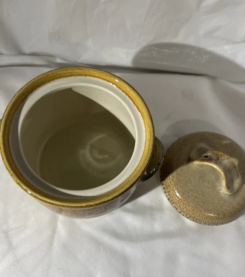 Azúcar y tapa de gres Mikasa Nature’s Song años 70 Foto 3 de 4