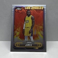 Topps 2024-25 Chrome LeBron James #22 Los Angeles Lakers NBA Single