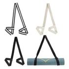 4Pcs Yoga Mat Strap Carrier Adjustable, Black/White/Grey White