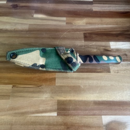 Gerber Guardian 1 Camo Boot Knife Sheath Camouflage Dagger VTG Guardian I
