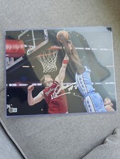 Caleb Wilson Unc Tar Heel Autograph 11x14 Photo BAS Coa