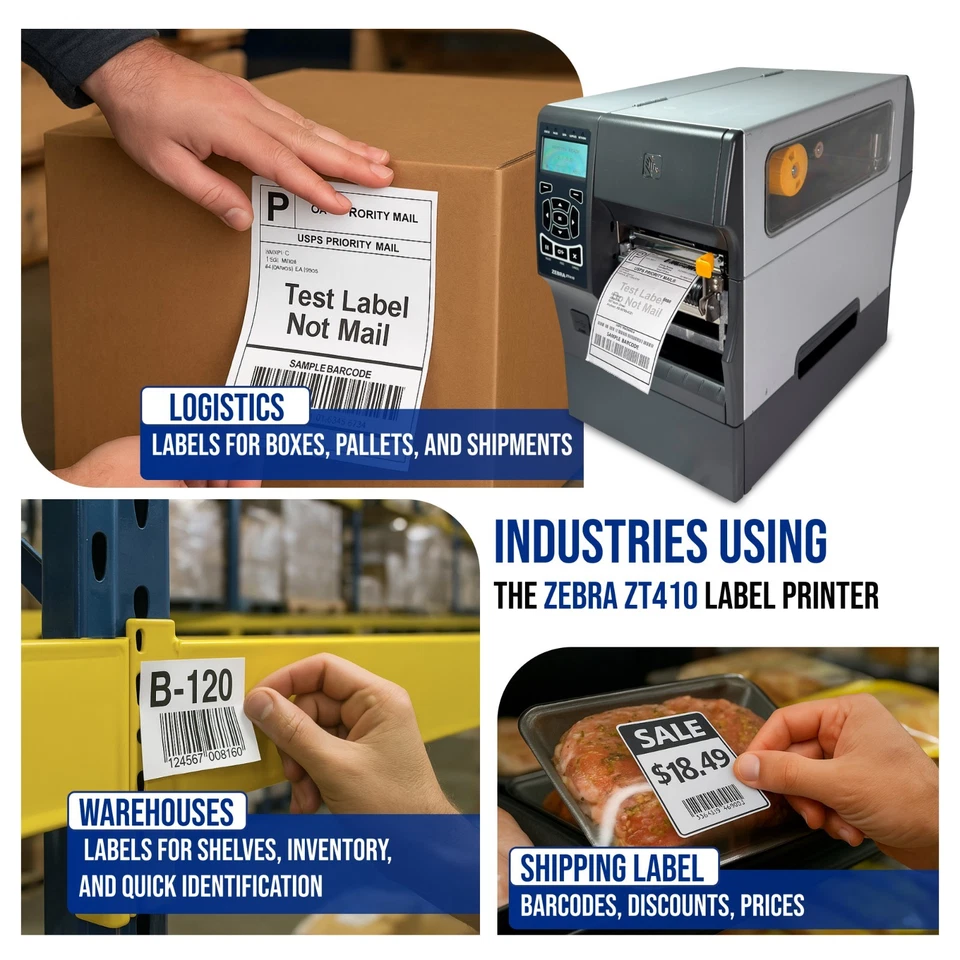 NEW PRINTHEAD Zebra ZT410 Label Printer for ANDROID iOS BLUETOOTH 1YR WARRANTY - Image 3 of 4