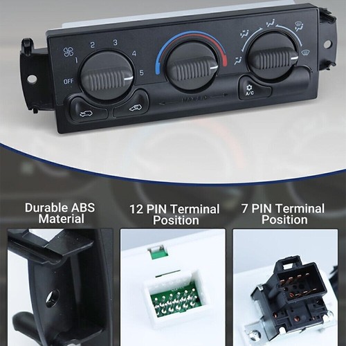 AC Climate Control Module For 99-02 Chevy Silverado GMC Sierra 1500 Tahoe Yukon - Picture 9 of 12