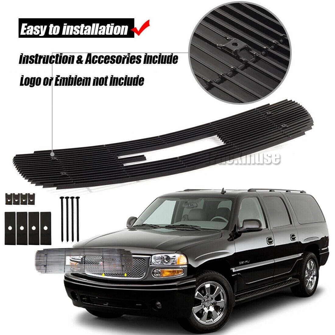 For GMC Sierra Yukon Main Upper Aluminum Horizontal Billet Grille Grill