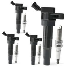 Set of 4 Ignition Coil Pack  Iridium Spark Plugs Replace UF611  XP6203