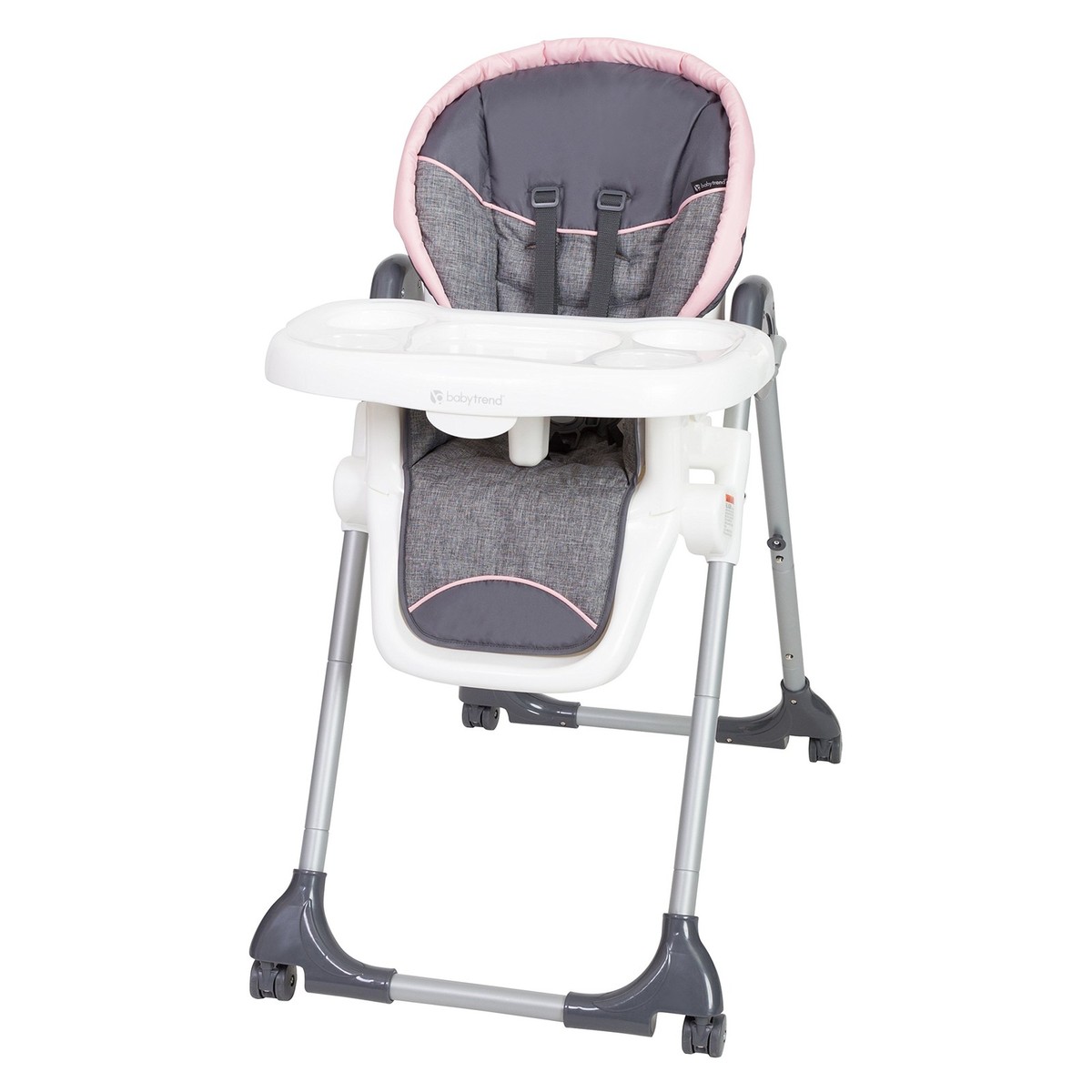 Baby Trend Dine Time In High Chair Starlight Pink Adjustable Folding  Seat