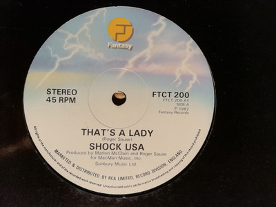 SHOCK USA - THAT'S A LADY / ELECTROPHONIC PHUNK - 12''-MAXI SINGLE - UK 1982