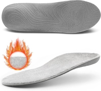 STSVZORR Winter Wool Warm Insole 220 lbs+ Arch Support Insert Metatarsal Pad ...