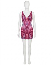 Jovani Sequin Short V-Neck Dress Size 6