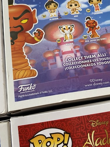 Funko POP! Disney Aladdin Pop Vinyl Lot x4 Prince Ali Red Jafar Abu/Elephant Abu - Picture 10 of 12