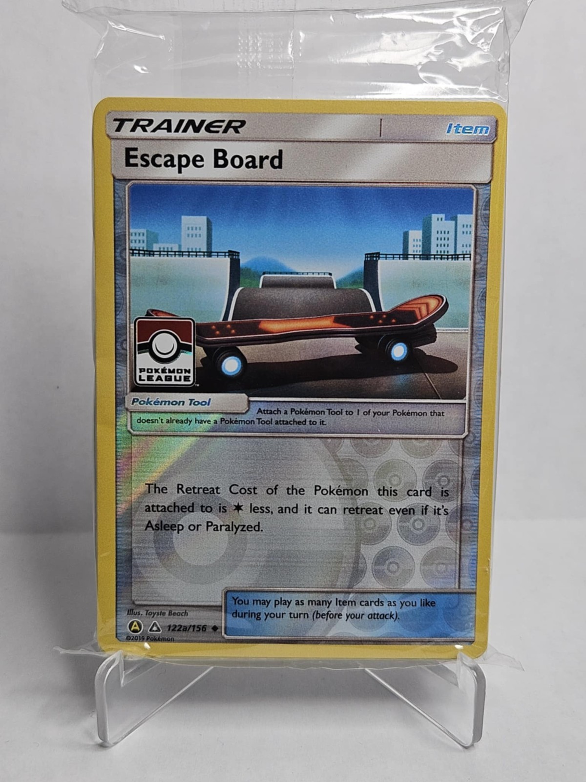 Escape Board 122a/156 League Promo - Pokemon TCG Ultra Prism SEALED League Pack 