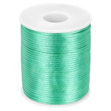 Nylon String Cord 2mm x 55 Yards Thread Twine String Beading Cord,Pale Green