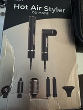 6 in 1 Multi-Functional Hot Air Styler Negative Ion Hair Dryer Brush Set NEW