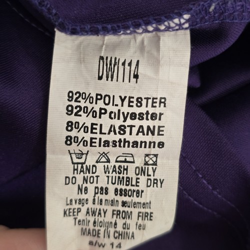 AX Paris Dress Size 12 Pencil Fitted Purple Black Sleeveless - Picture 11 of 11