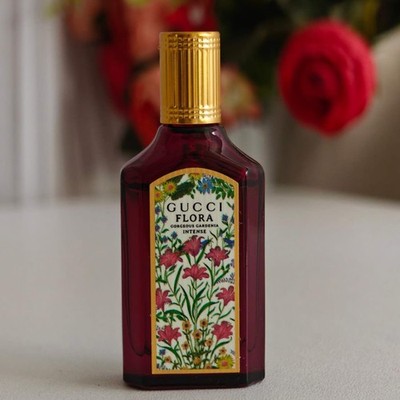 New Gucci Flora Gorgeous Gardenia EDP Intense 0.16 Oz/5 ML Splash *Mini