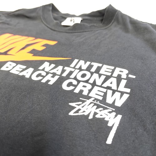 Nike X Stussy International Beach Crew Black T-shirt Size S Small - Picture 7 of 13