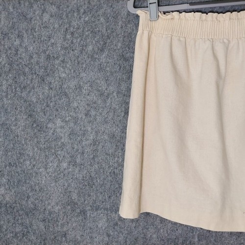 J Crew Leinen Rock 6 Paperbag Taille Strand Urlaub Sommer leicht Freizeit - Bild 7 von 11