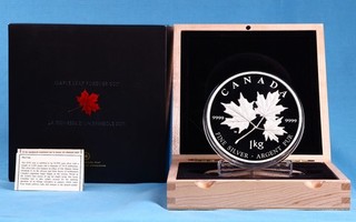 Kanada 250 Dollar 2011 Maple Leaf Forever 1 kg 9999 Silber Proof mit OVP