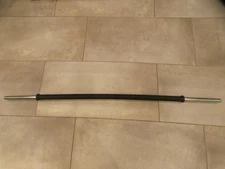 Body Sport 5 lb. Bar – Pump Set – Weight Bar, Heavy-Duty Chrome w/Rubber Grips