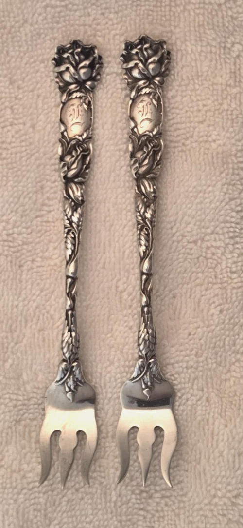Alvin Bridal Rose Antique US Sterling Silver Flatware for sale | eBay